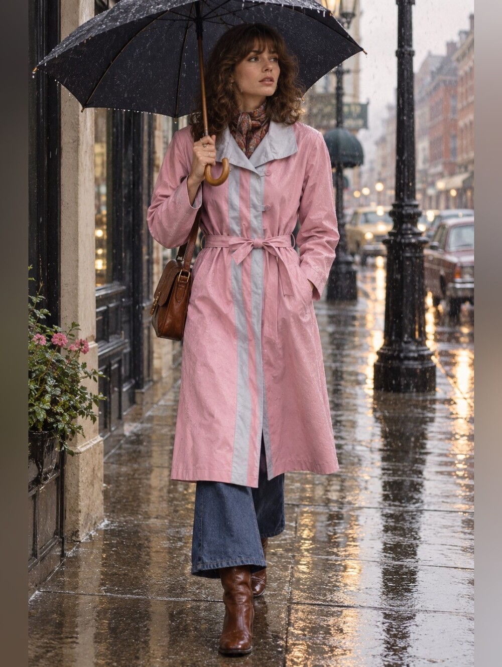 Women's Vintage Water Resistant Raincoat Sz 7 1970s/80s